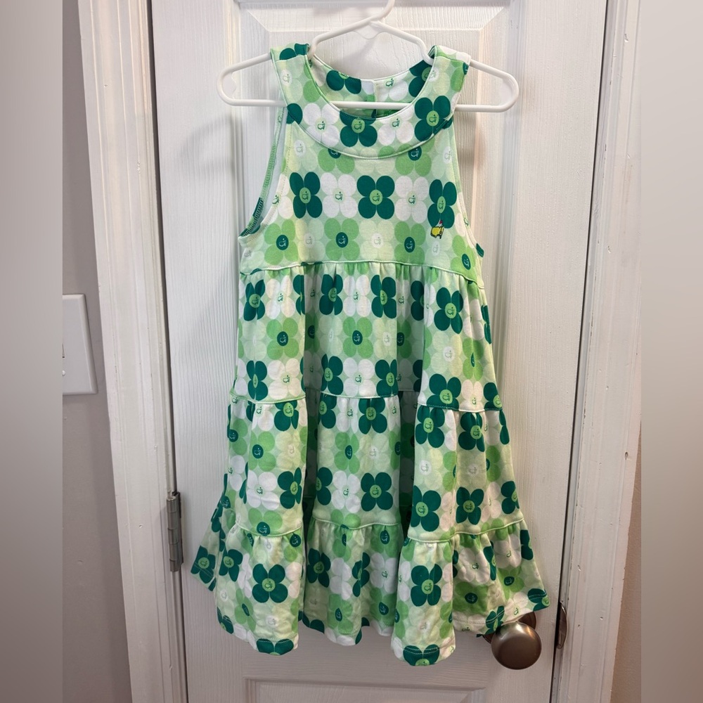 Masters Kids Golf Green and White Dress